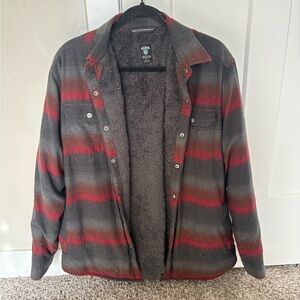 Kuhl Men's Red and Gray Shirt Jacket